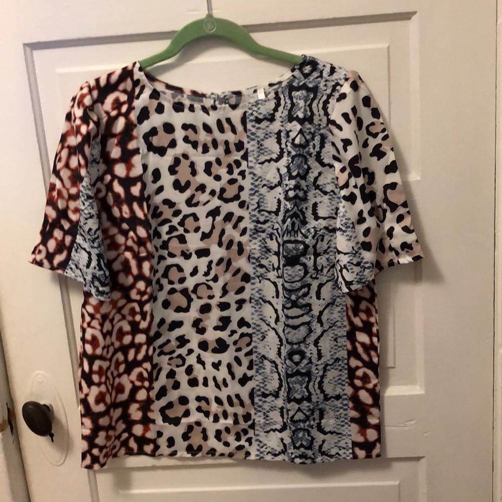 NWOT Animal Print Blouse